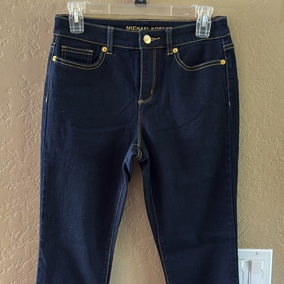 Michael Kors Women’s Selma skinny Stretch Jeans Dark Size 4P - Picture 2 of 14